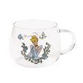 Heat-resistant glass mug Princess heat-resistant glass mug (Cinderella)