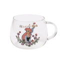 Heat-resistant glass mug Princess heat-resistant glass mug (Ariel)
