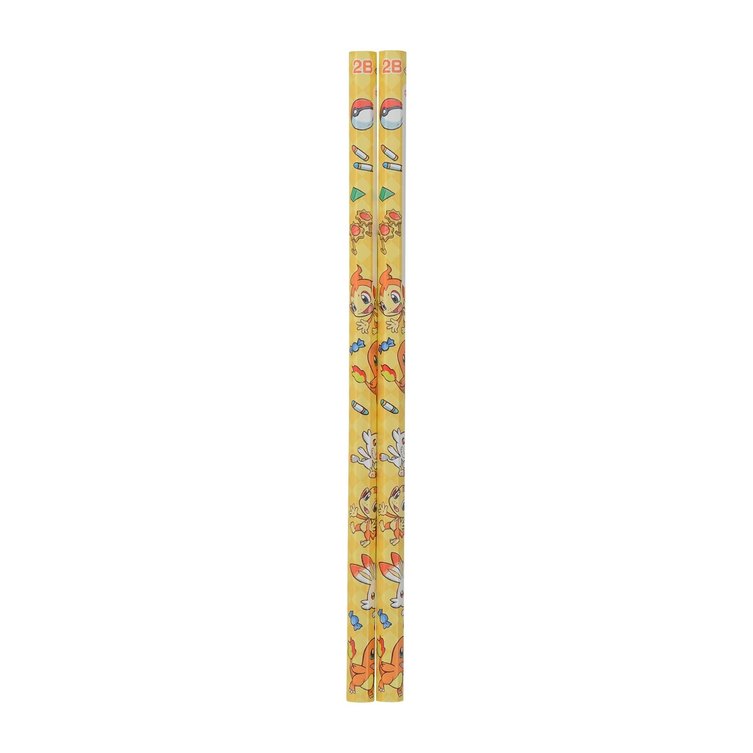 Charmander 2B Pencil Set from Japan, featuring Playroom Charmander & Hikozaru & Hibunny designs