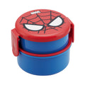 Skater MARVEL Spider-Man Round Lunch Box 2 Tiers [Mini Fork Included] ONWR1