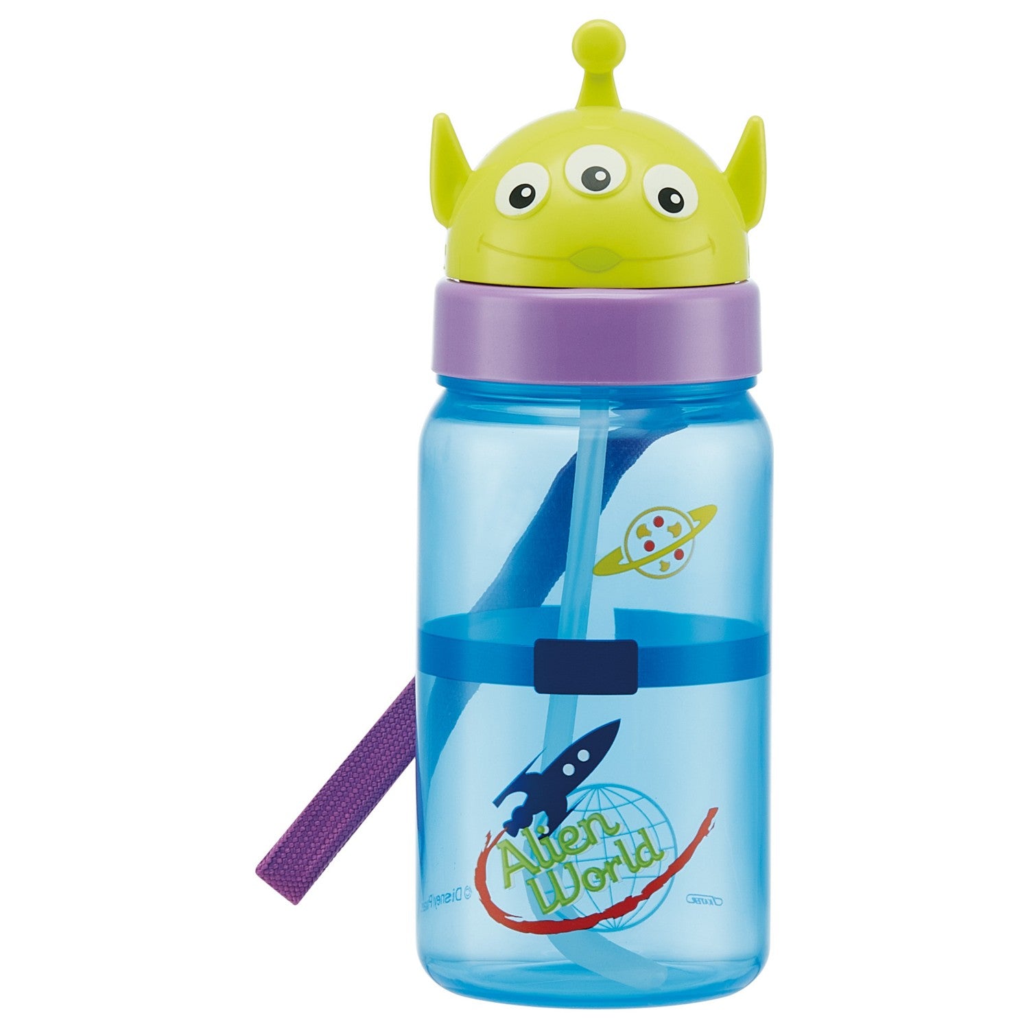Skater Alien die-cut straw blow bottle [350ml] PBS3STD