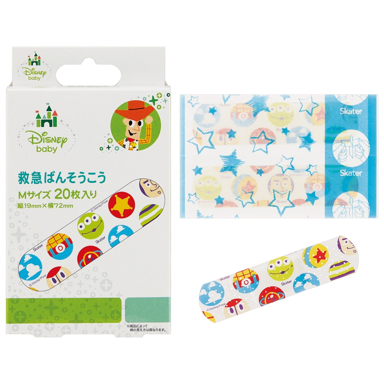 Skater Toy Story Character First Aid Bandage [M Size] QQB1