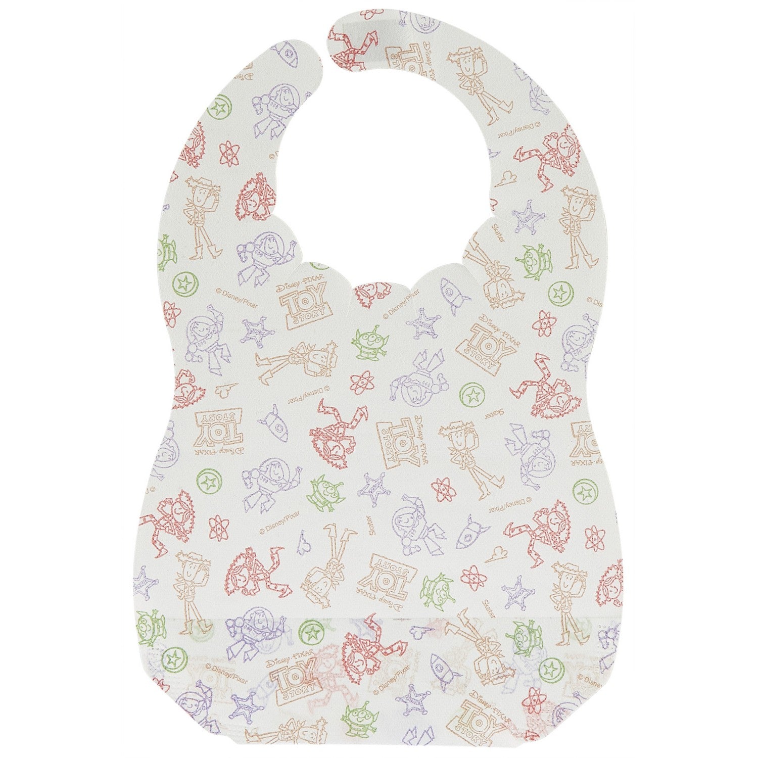 Skater Toy Story Non-woven Baby Apron [10 Pieces] FBEP1