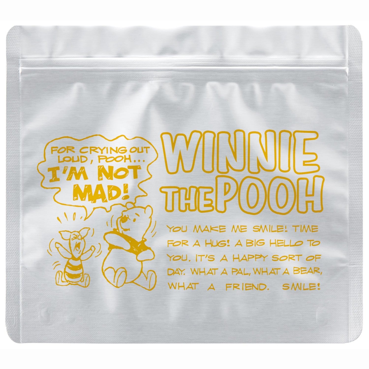 Skater aluminum zipper bag [5 pieces] Winnie the Pooh CAF1