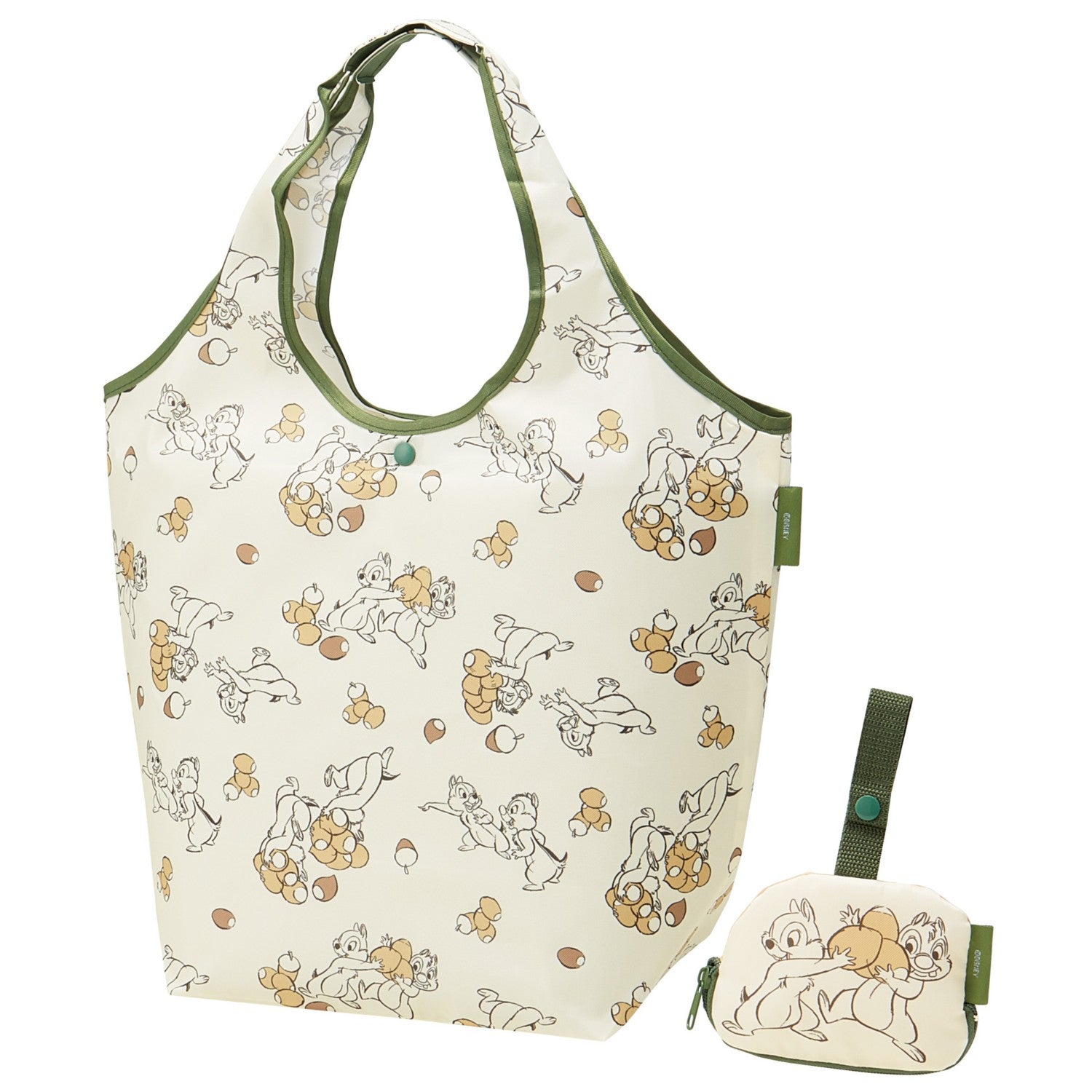 Skater Chip & Dale Shopping eco bag with pouch KBS42P