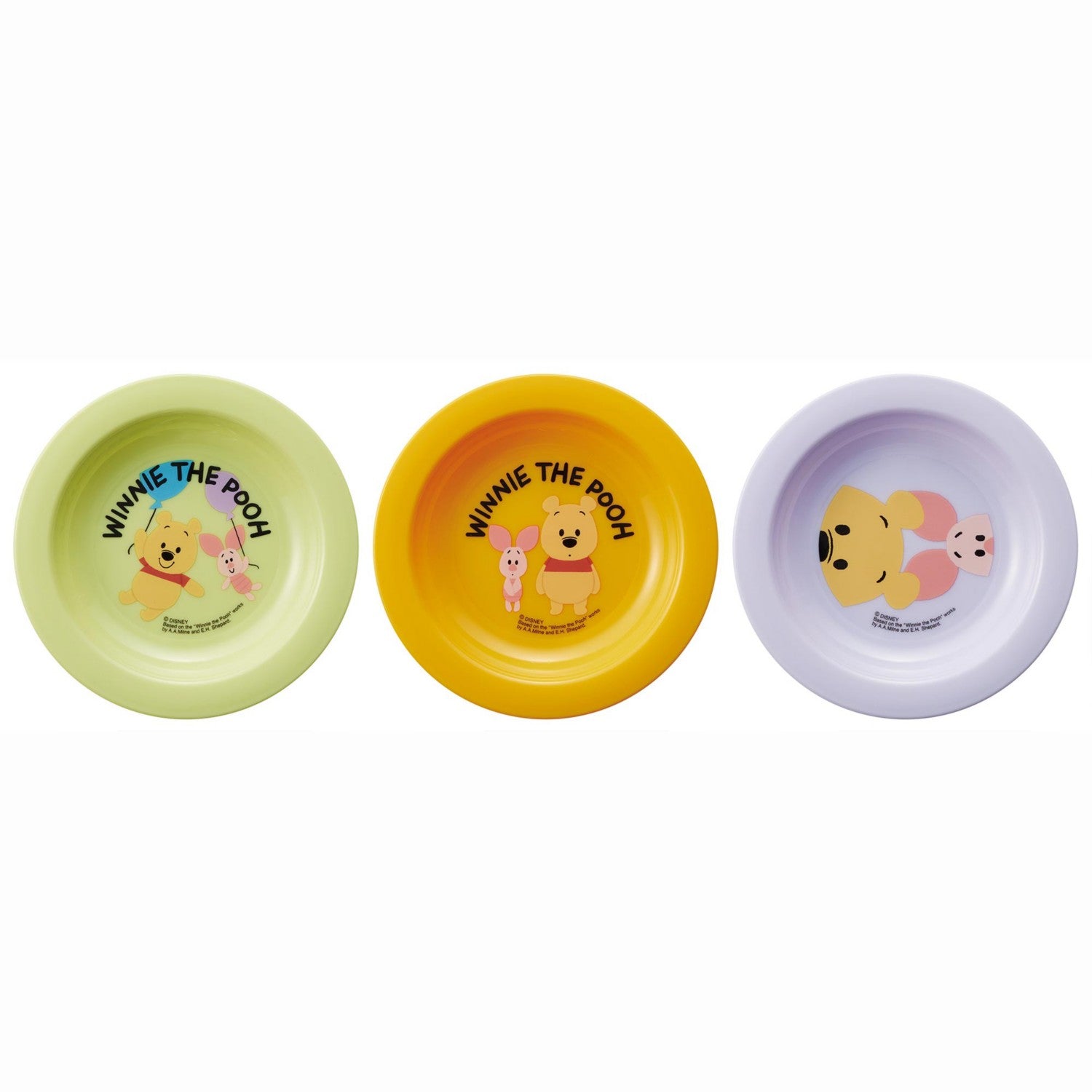 Skater small plate 3P set (12cm) Winnie the Pooh P3