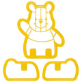 Skater 3D cookie cutter Winnie the Pooh DCN1
