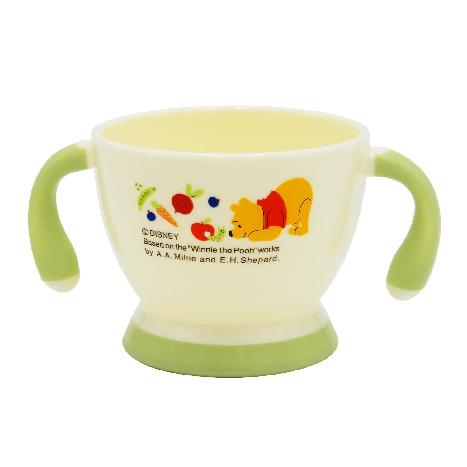 Skater POOH/LOVE TO GROW [Glow] Easy-to-grip baby two-handed mug WP21