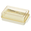 Skater butter case with cutting guide and convenient split-tipped butter knife ♪ POOH/LOVE TO GROW BTG1