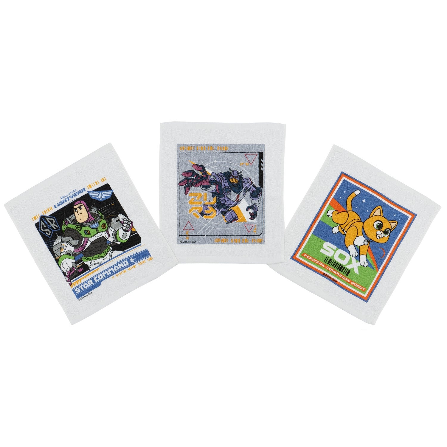 Skater wet towel set of 3 Buzz Lightyear
