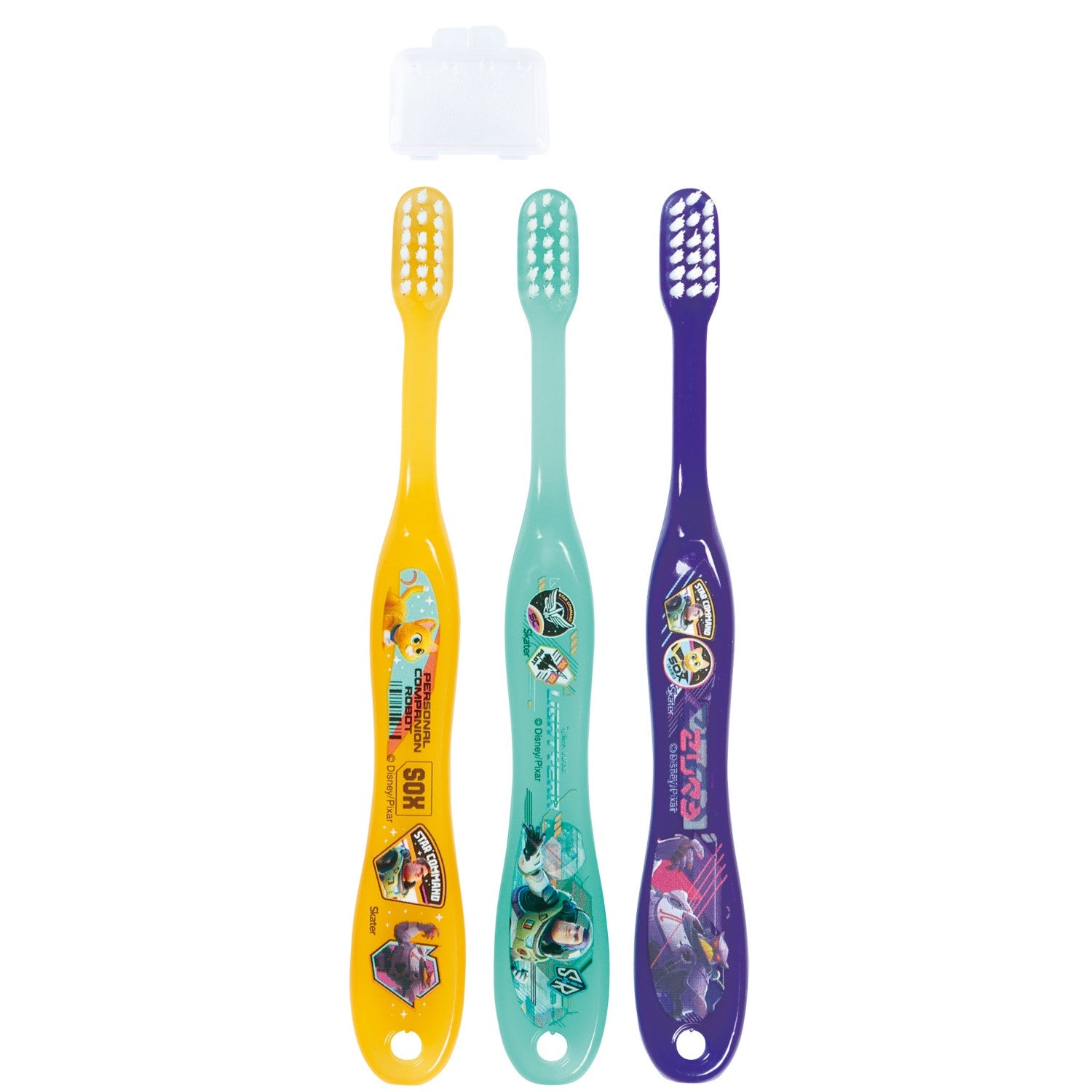 Skater Toothbrush Set of 3 for Kindergarten Buzz Lightyear
