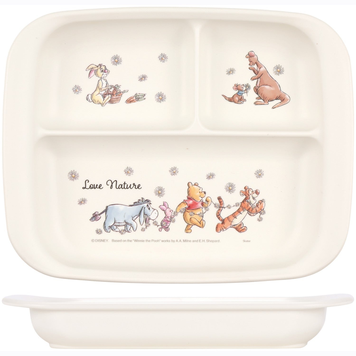 Skater PP Baby Tableware Lunch Plate Winnie the Pooh Picnic/XP7AG_615191