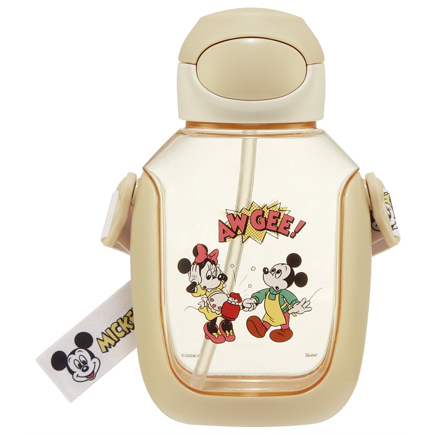 Skater One Push Straw Bottle Mickey & Friends Cooking/PDSH6DX_633386
