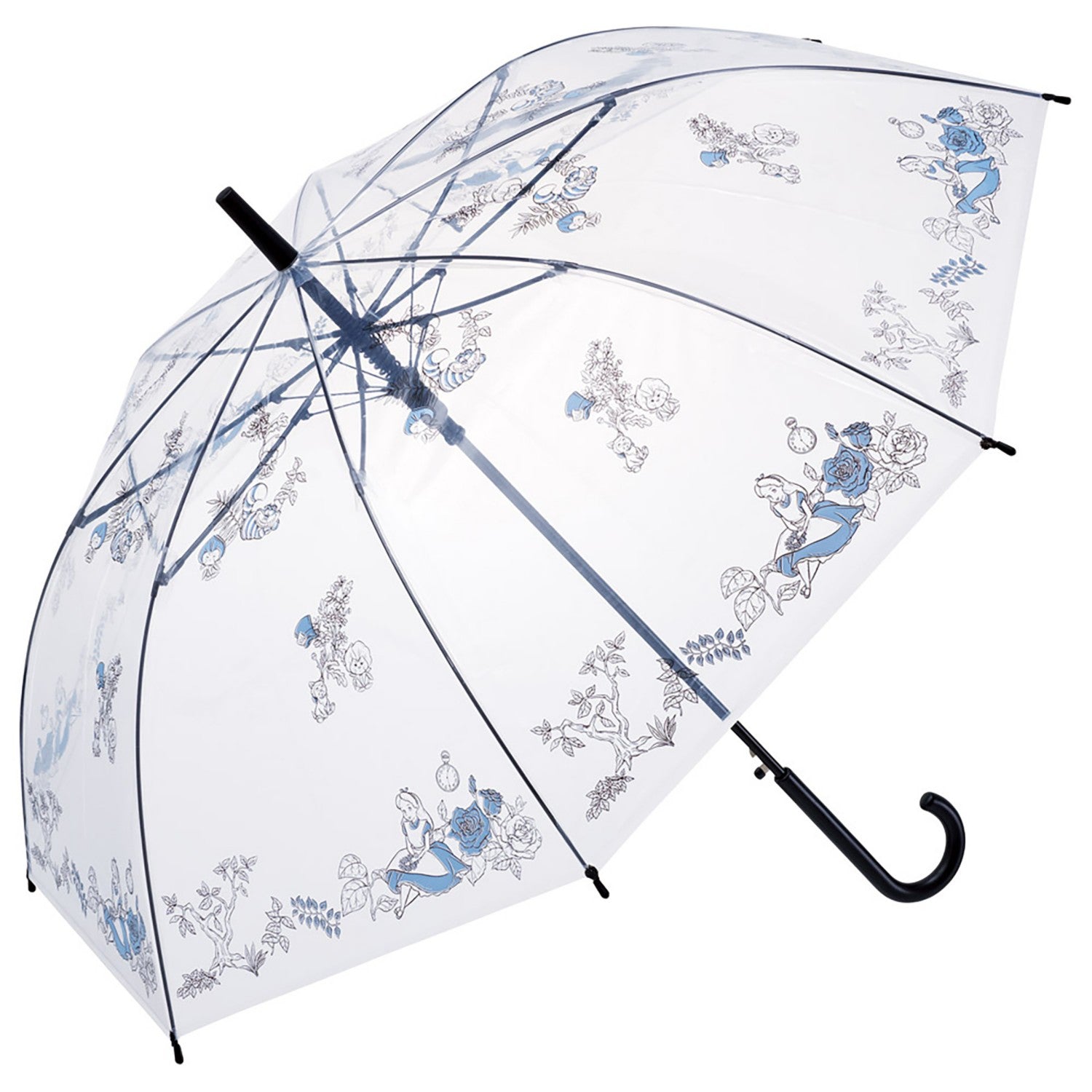 Long umbrella vinyl umbrella for adults 60cm Alice in Wonderland Skater_UBV4_67053