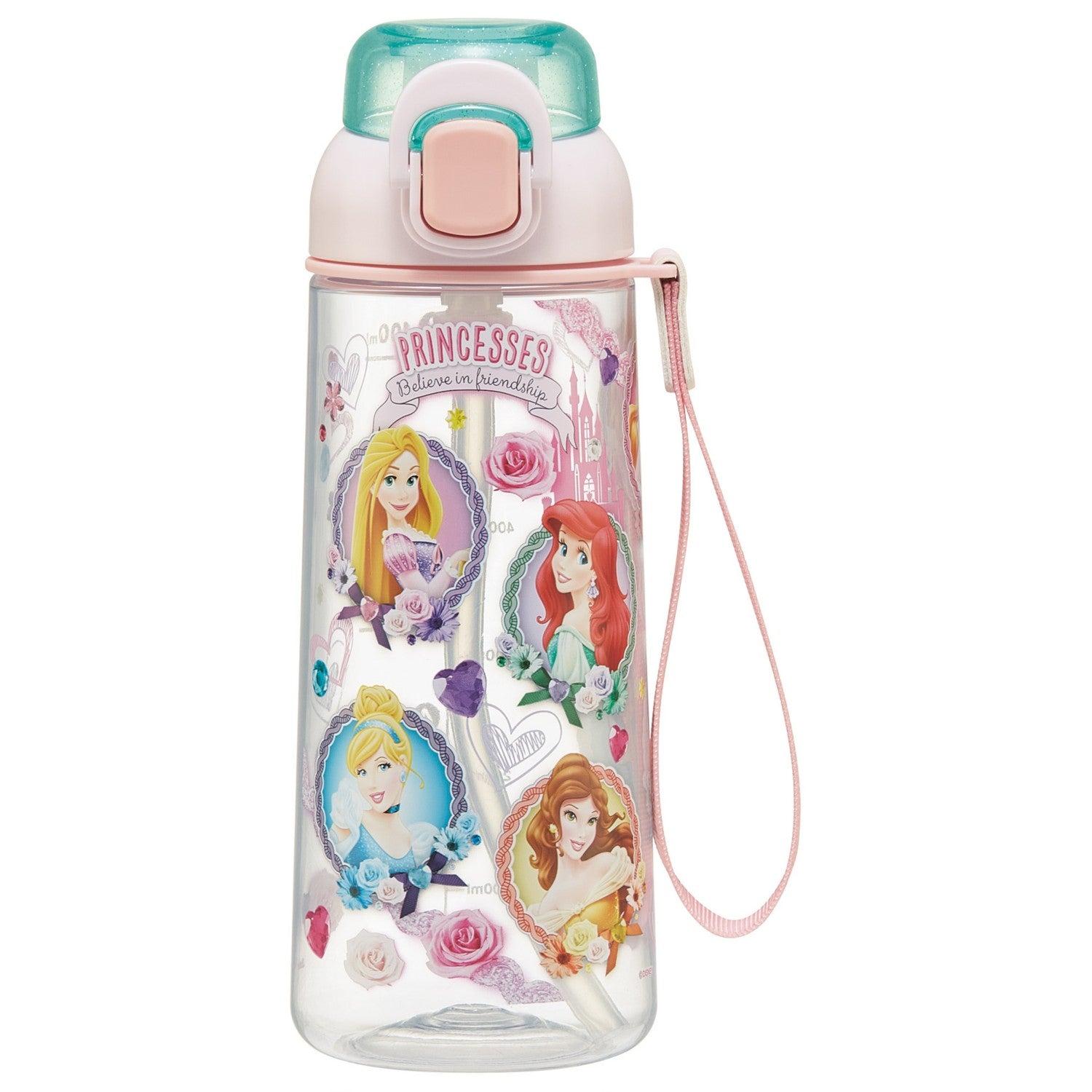 Skater One Push Straw Bottle Princess/PSHPO6_674464