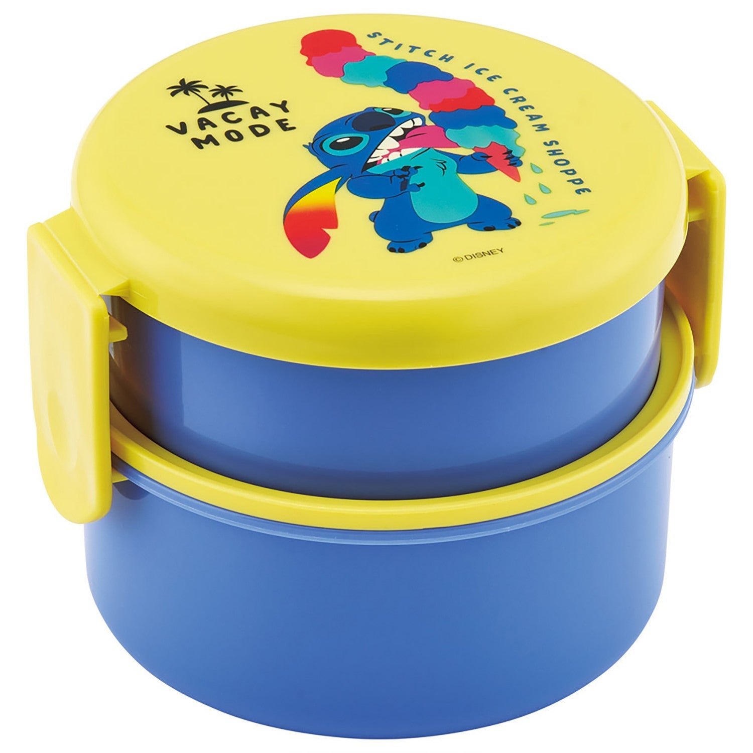 Skater Antibacterial Round Lunch Box 2 Tiers Stitch Colorful/ONWR1AG_676208