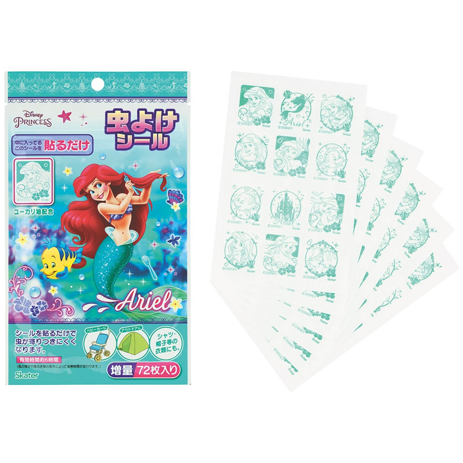 Skater insect repellent stickers (72 pieces) Ariel/MYP5_677144