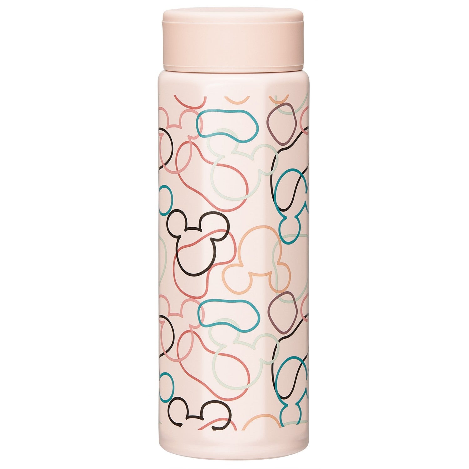Skater Octagonal Stainless Steel Bottle 500ml Mickey Mouse Moss Pink/STO5_680625