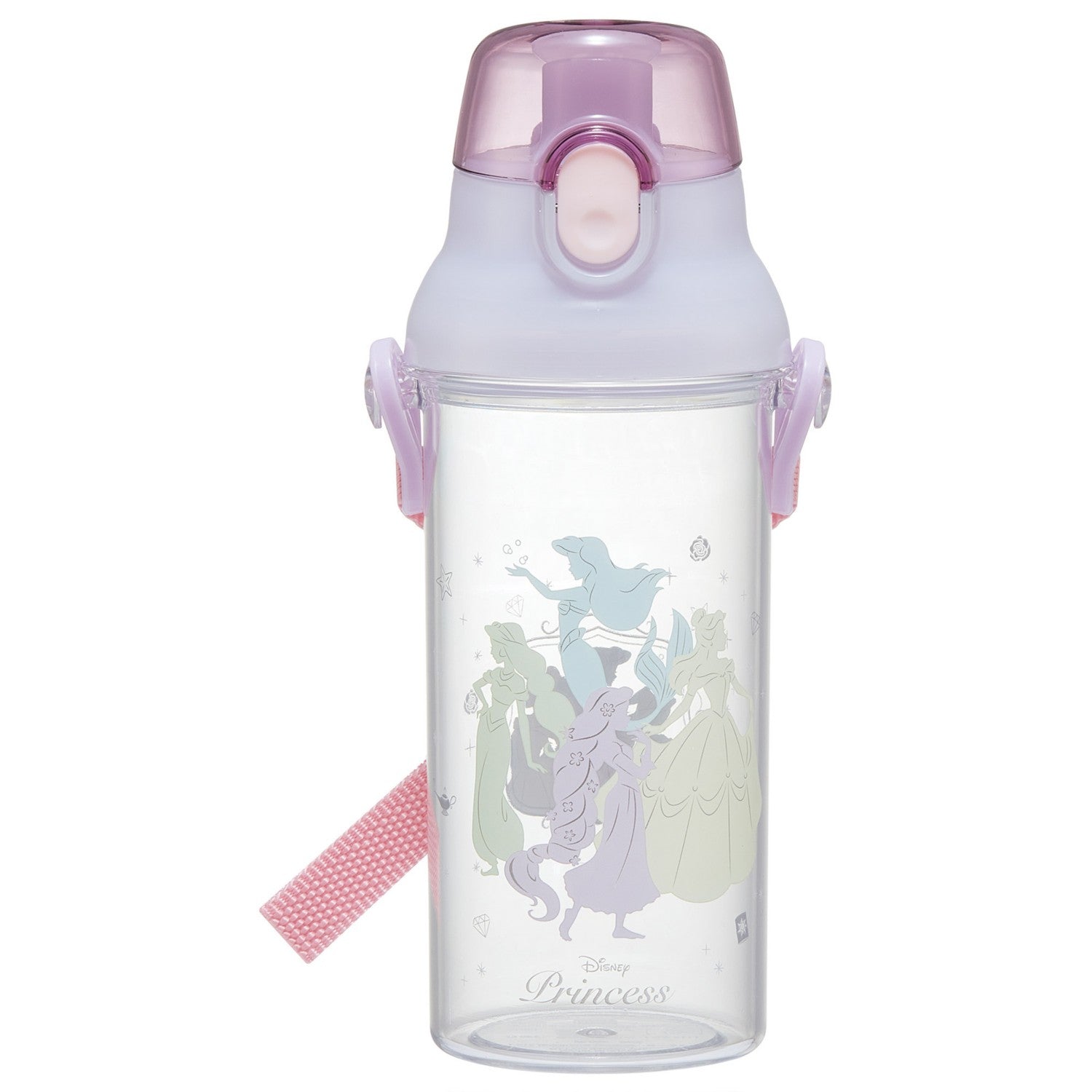 Skater Dishwasher safe plastic clear bottle Princess silhouette/PSB5TR_686122