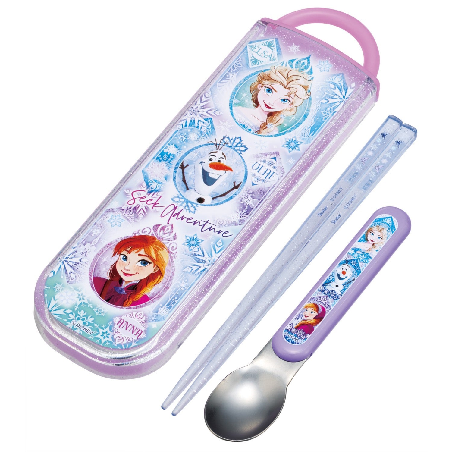 Skater Antibacterial Chopsticks Spoon Combination Set Frozen 25/CCA1AG_690174