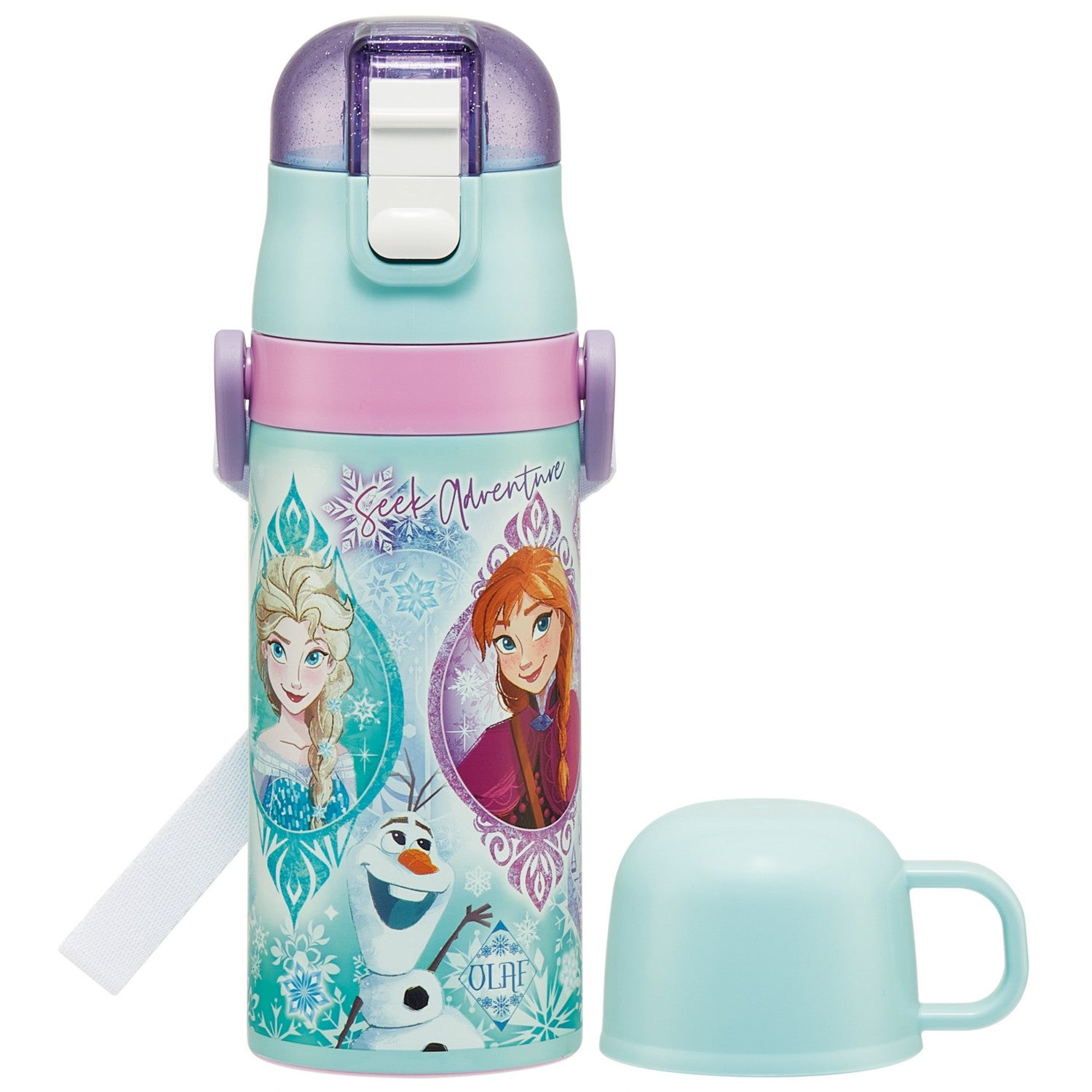 Children's Cup Drinking Straw Drinking 2WAY Stainless Steel Bottle Frozen 25/SKCP3_690341/Skater