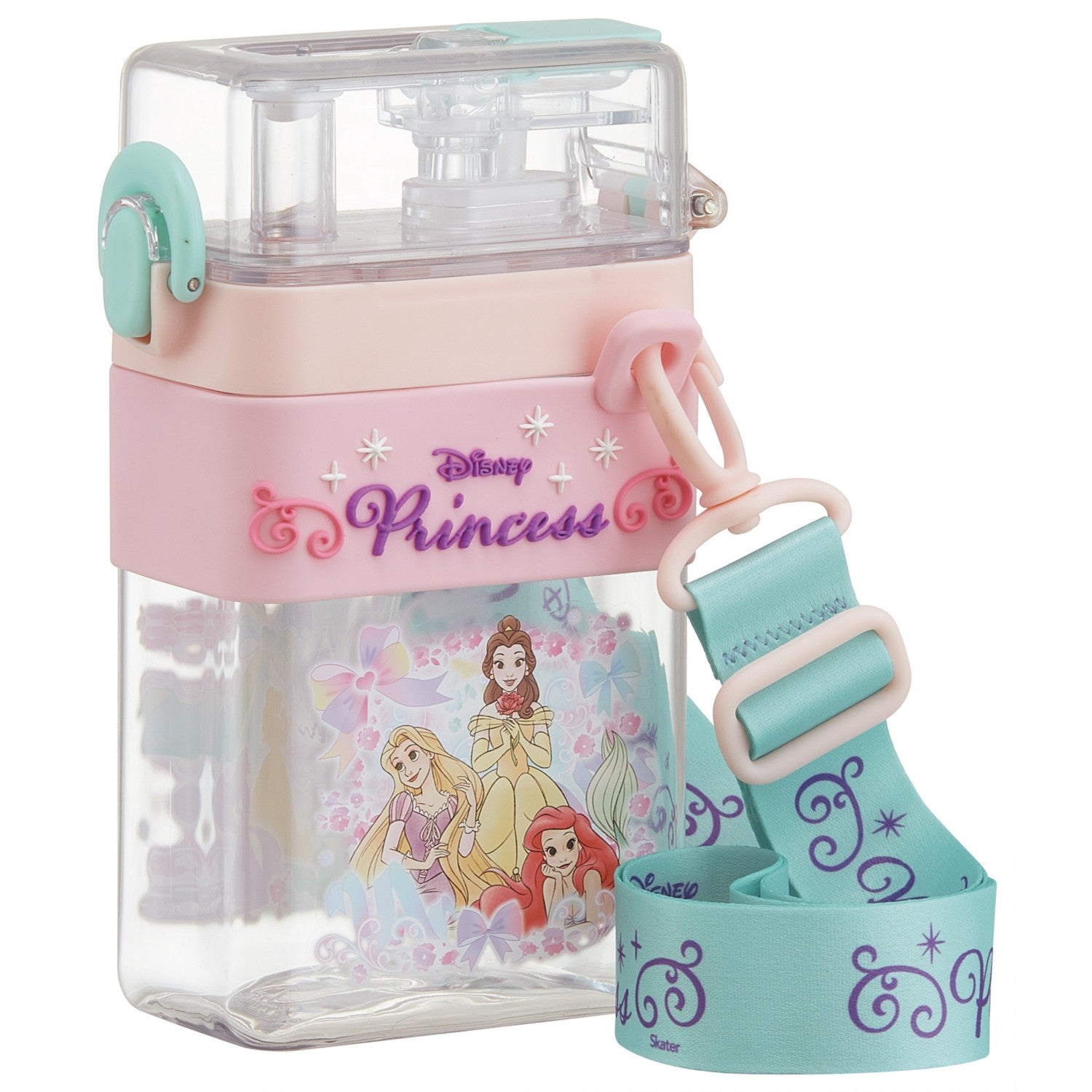 Square type 2WAY water bottle Disney Princess/PSQW6_695261/Skater