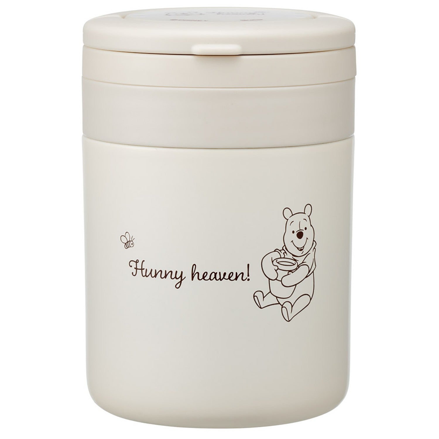 Thermal/Cold Soup Jar 300ml with Folding Handle Winnie the Pooh Simple Logo S...