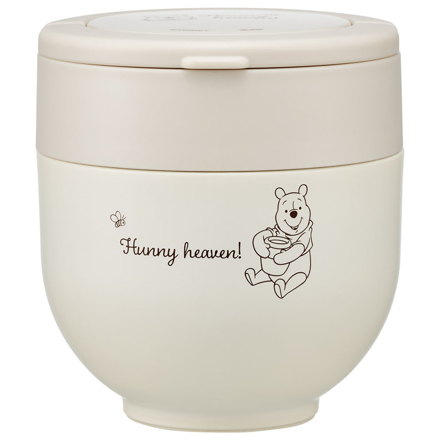 Thermal Lunch Box Bowl Shape 540ml Women's 2 Tier Lunch Jar with Folding Hand...