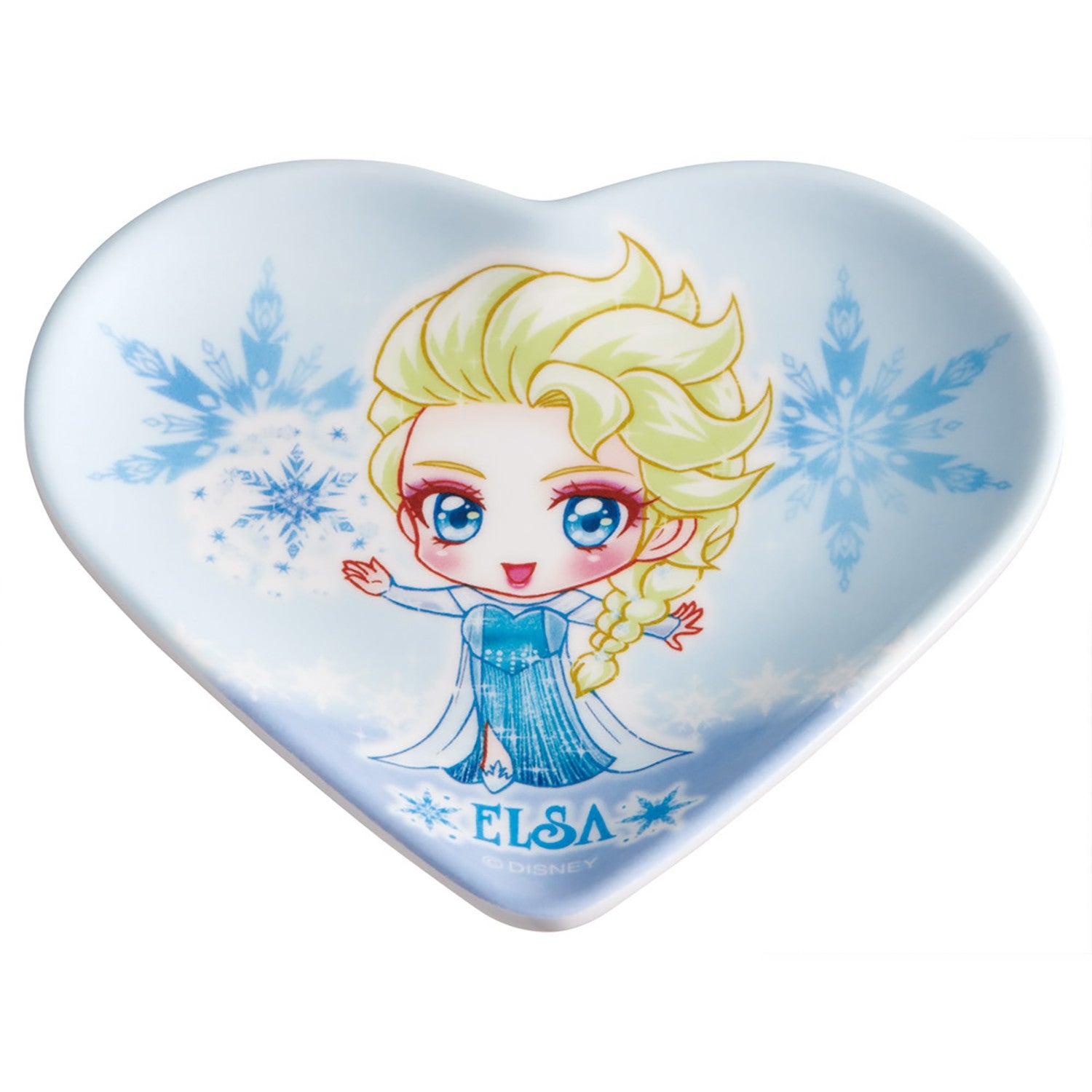 Skater Melamine Mini Plate Small Plate Heart Shape Frozen x Shoko Nakagawa Elsa Girl MPHT1_71021