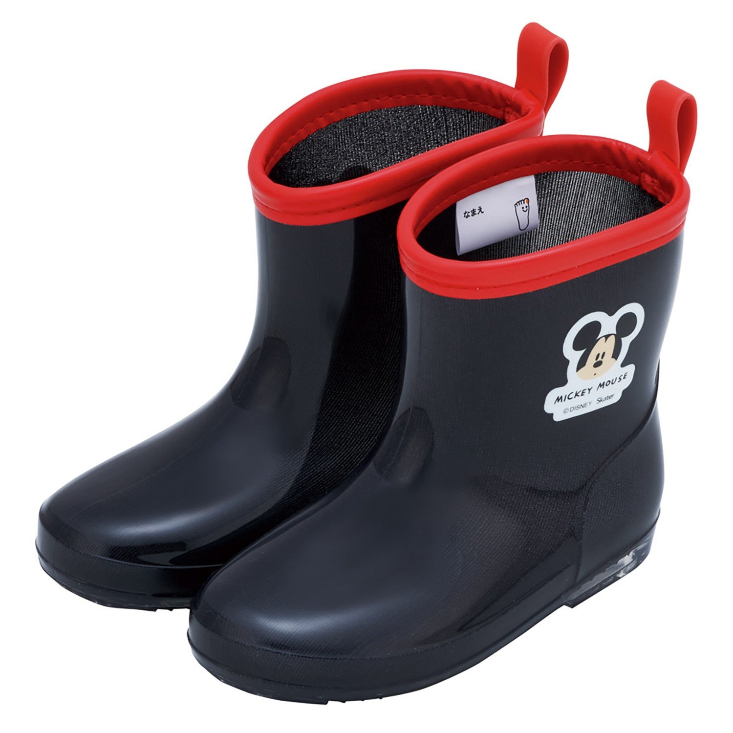 Skater Rain Boots Shoes Boots 16cm for Children with Reflective Tape Mickey Mouse Impersonation RIBT16_71026
