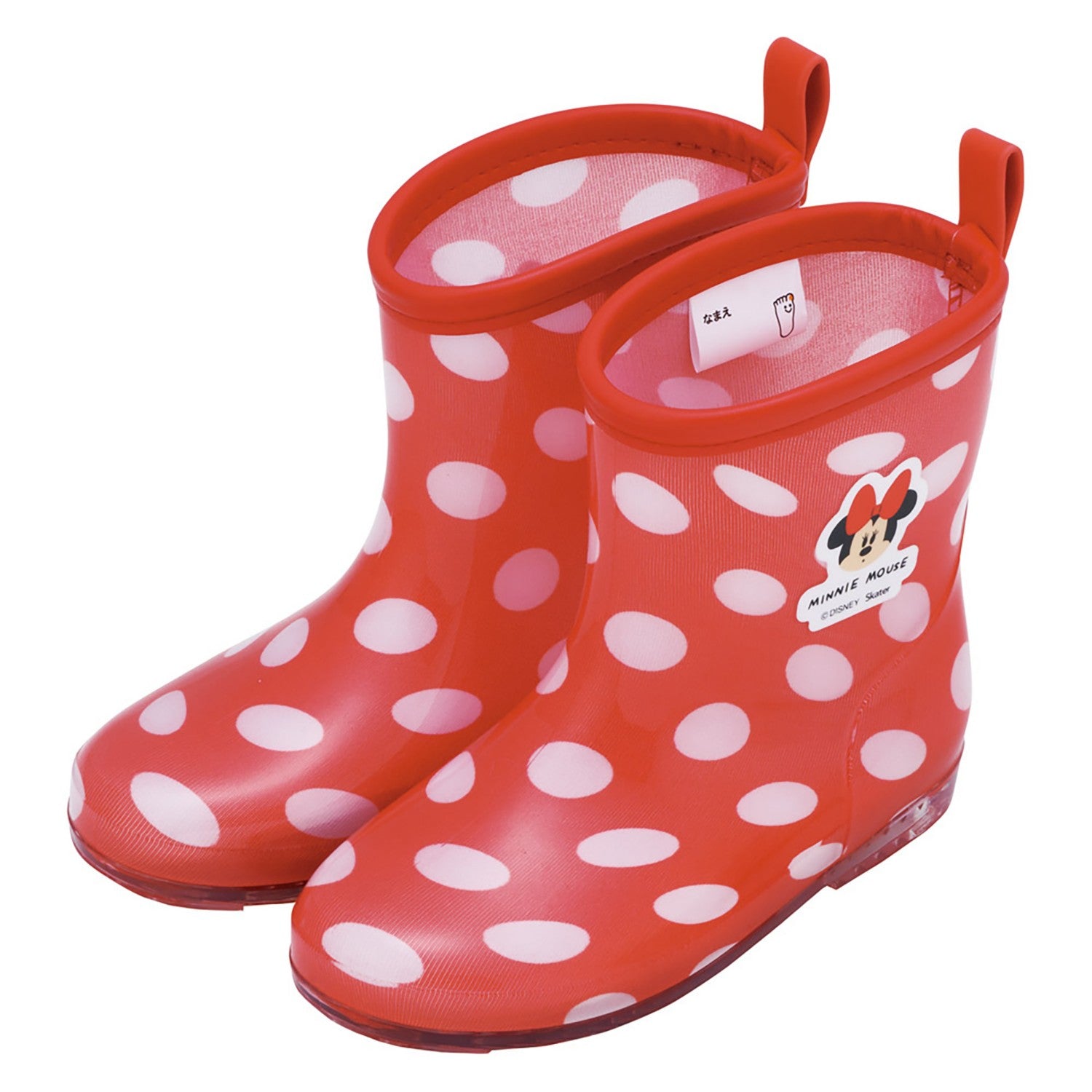 Skater Rain Boots Shoes Rain Boots 17cm Children's Reflective Tape Included Minnie Mouse Impersonation RIBT17_71030