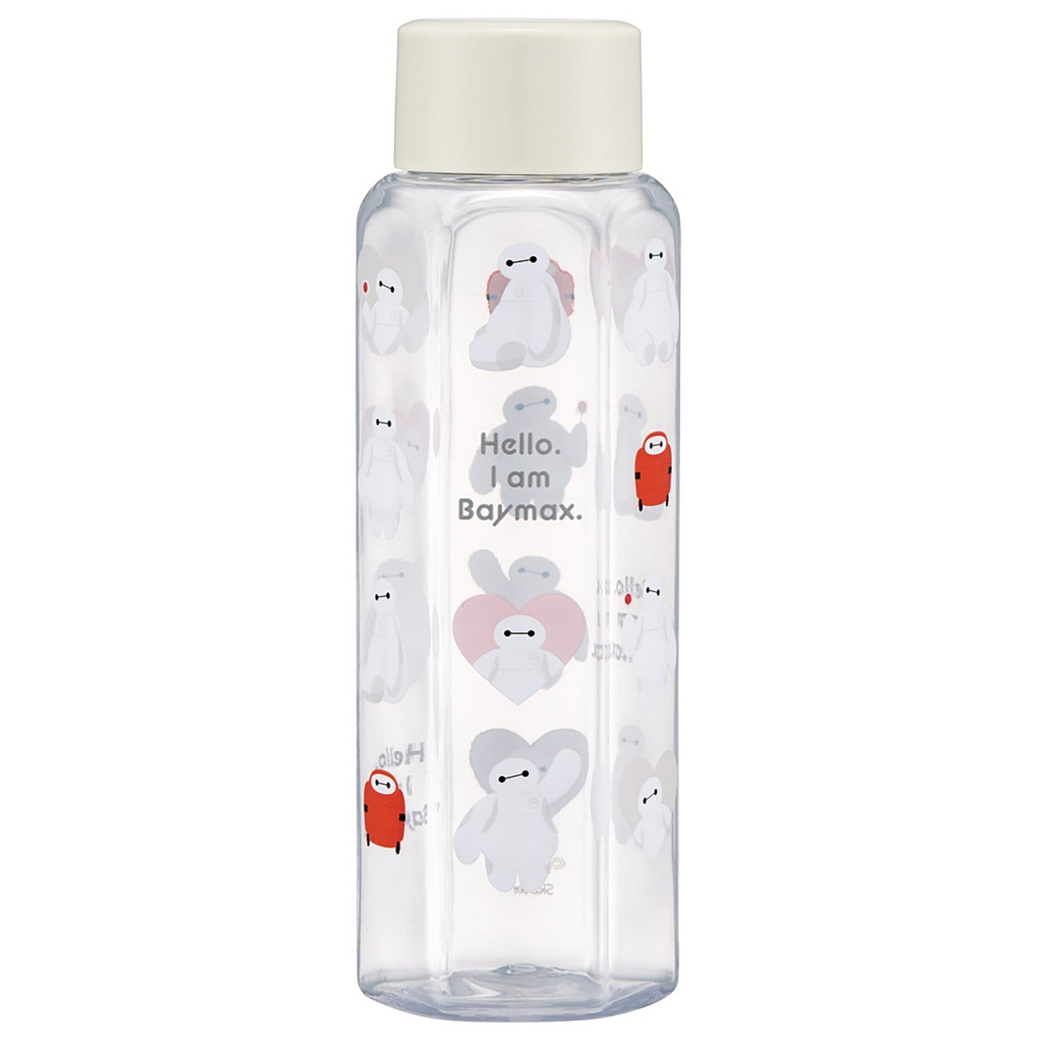 Water Bottle Hexagonal Direct Drinking Plastic Blow Bottle Lightweight 350ml Baymax Sweet Skater_PDH4_71614