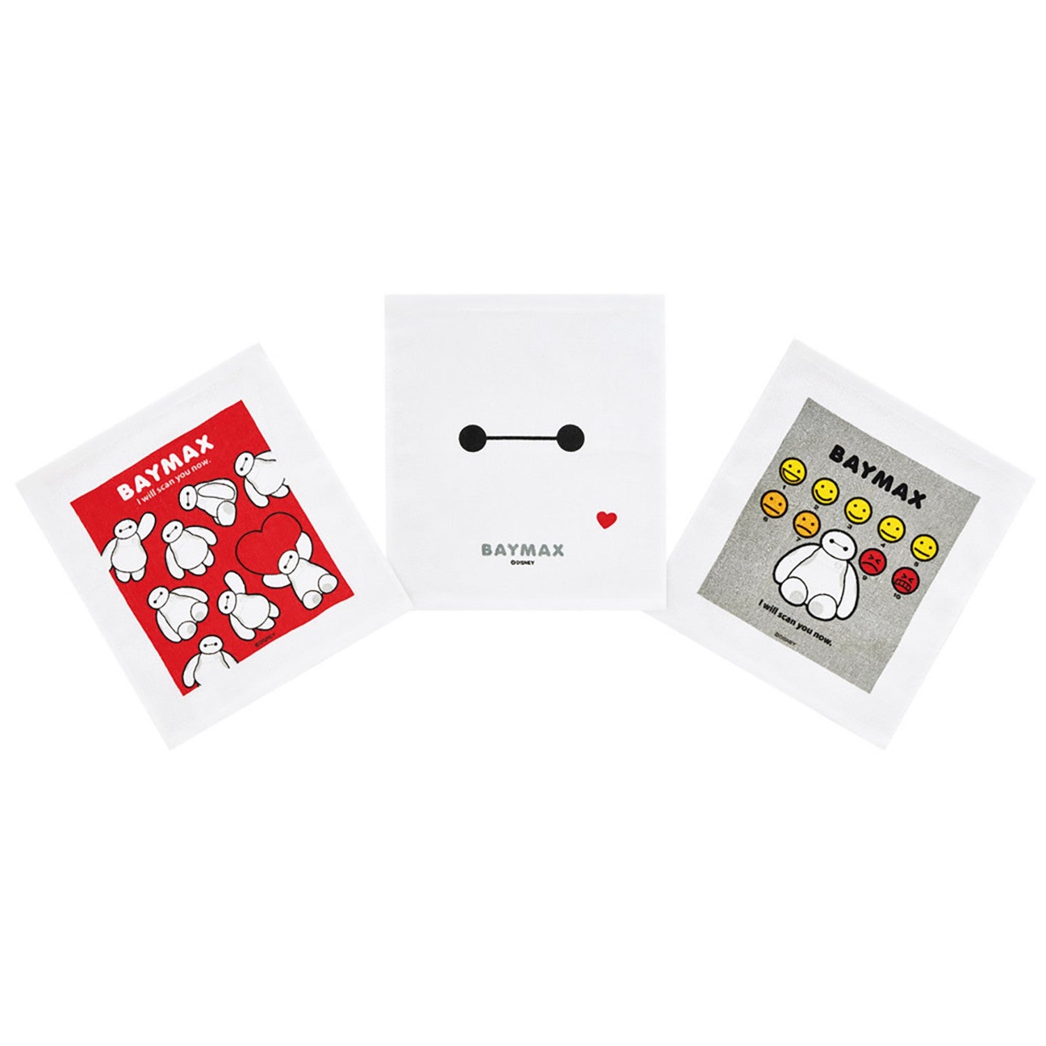 Oshibori Towel Set of 3 Baymax Skater OAC1T_71679