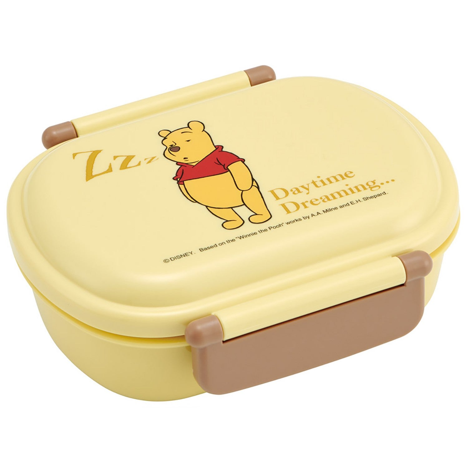 Children's Bento Box, Fluffy Lunch Box, 1 Tier, 360ml, Made in Japan, Dishwasher Safe, Microwave Safe, Winnie the Pooh, Pooh & Friends, FUNNY FACE Skater QAF2BA_71865