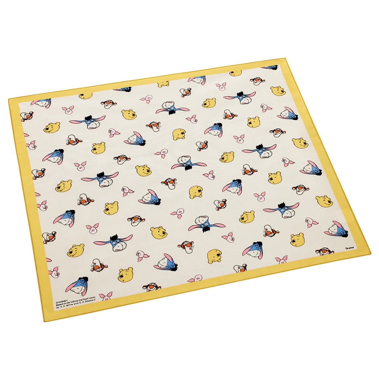 Lunch cloth large size 52 x 52 cm lunch box made in Japan Winnie the Pooh Pooh & Friends FUNNY FACE Skater_KB56_71867