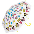 Vinyl Umbrella for Children 45cm Mickey Mouse 3 Mickey & Friends Boys Girls 5-6 years old 105-115cm Hand-openable to prevent fingers from getting caught 8 ribs Skater_UBV45_72000