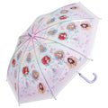 Vinyl Umbrella for Children 45cm Disney Princess 3 Girls 5~6 years old 105~115cm Hand-openable to prevent fingers from getting caught 8 ribs Skater_UBV45_72001