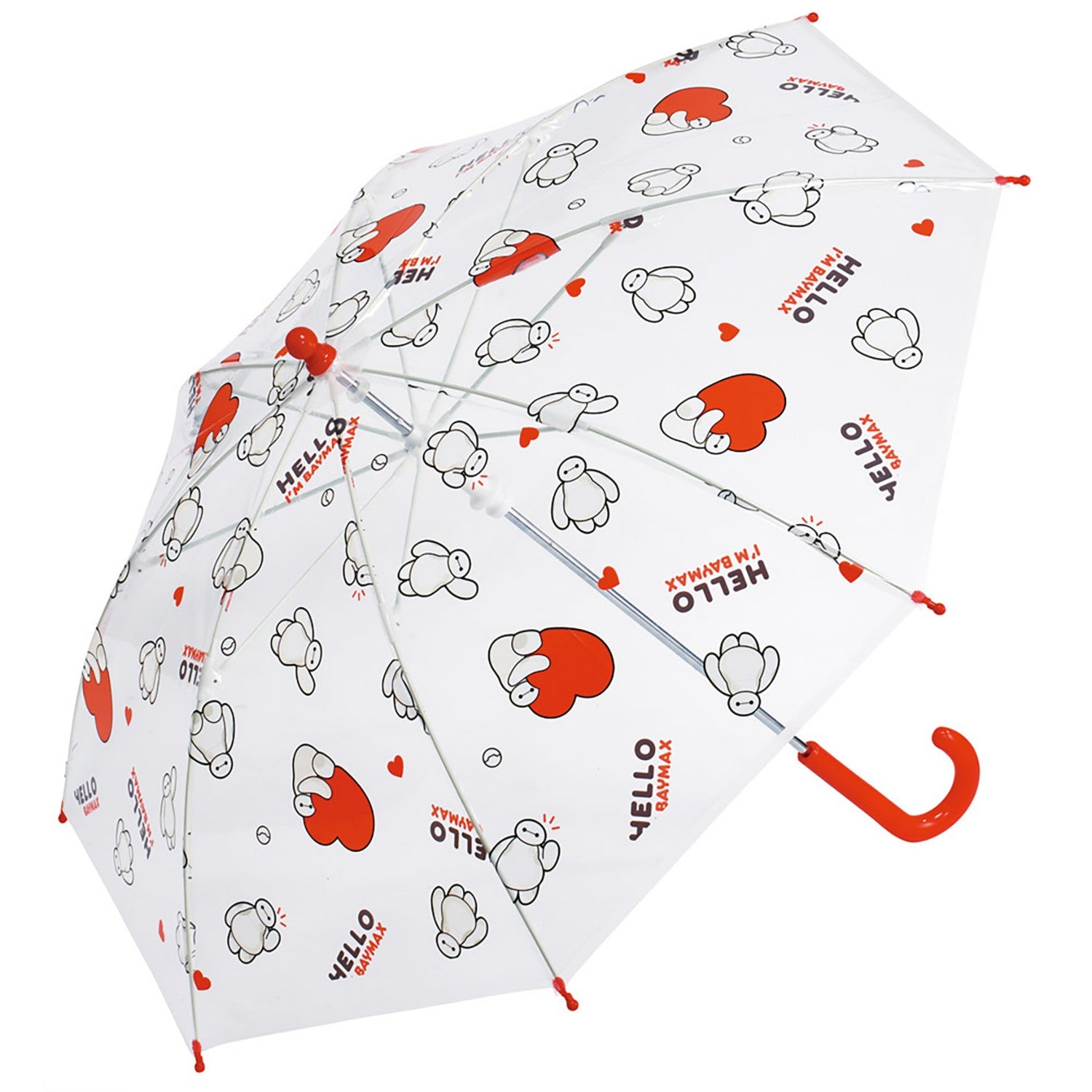 Vinyl Umbrella for Children 45cm Baymax Boys Girls 5-6 years old 105-115cm Hand-openable to prevent fingers from being pinched 8 ribs Skater_UBV45_72003