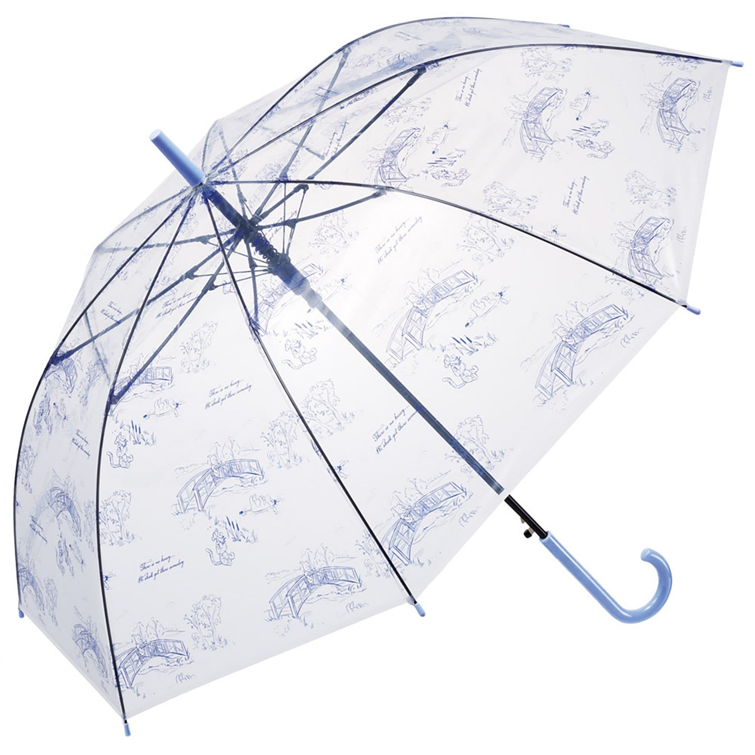 Long umbrella vinyl umbrella for adults 60cm Disney Winnie the Pooh 3 Skater_...