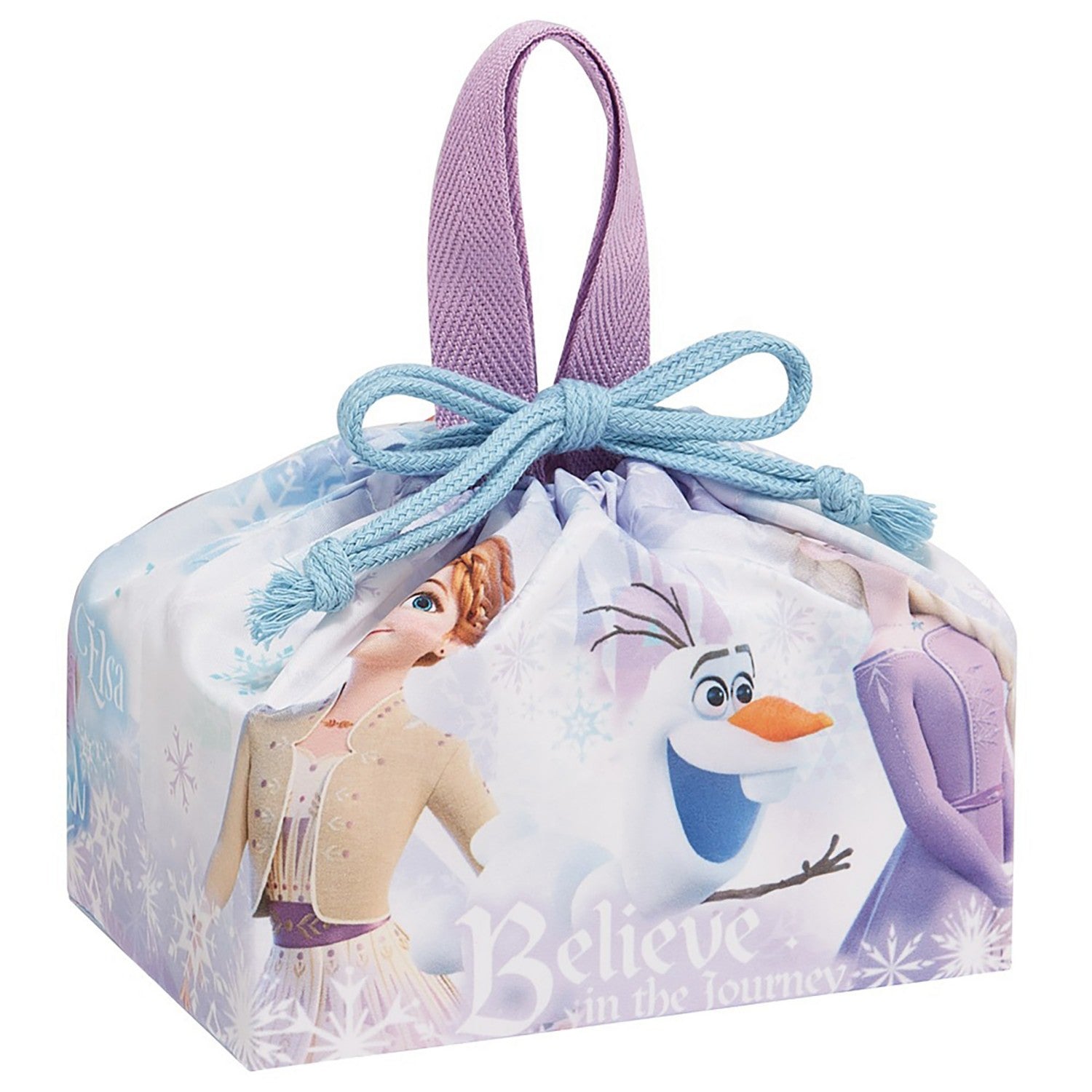 Lunch Drawstring Bag for Children Lunch Box Drawstring Bag Made in Japan Frozen 26 Girls Skater_KB7SN_72152