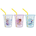 Tumbler with straw 320ml set of 3 made in Japan Frozen 26 Girl Skater_SIH3ST_72157