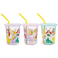 Tumbler with straw 320ml Set of 3 Made in Japan Disney Princess 26 Girls Skater_SIH3ST_72179