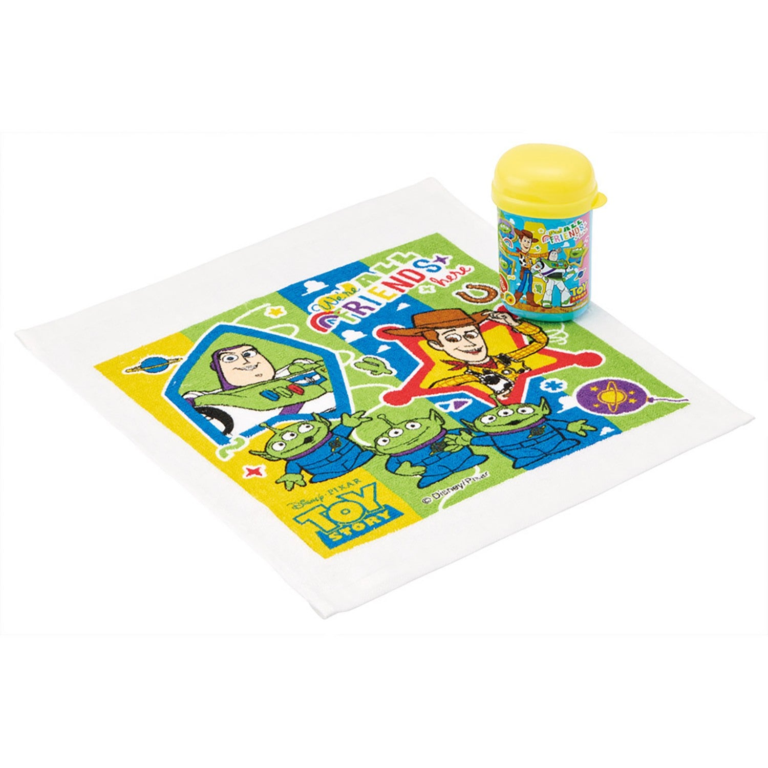 Wet towel set with towel case made in Japan Toy Story 26 Skater OA4_72197