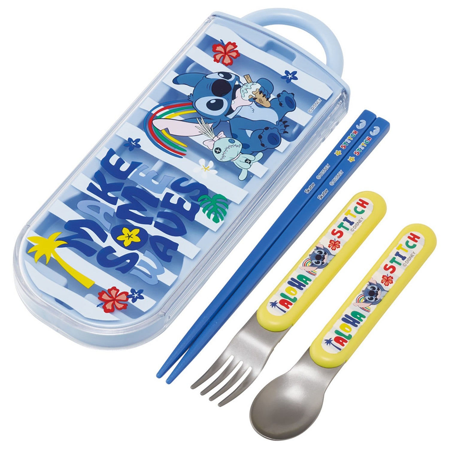 Bento Chopsticks Children's Trio Set Chopsticks Spoon Fork 16.5cm Lilo & Stitch 26 Skater Boys Girls TACC2_72212