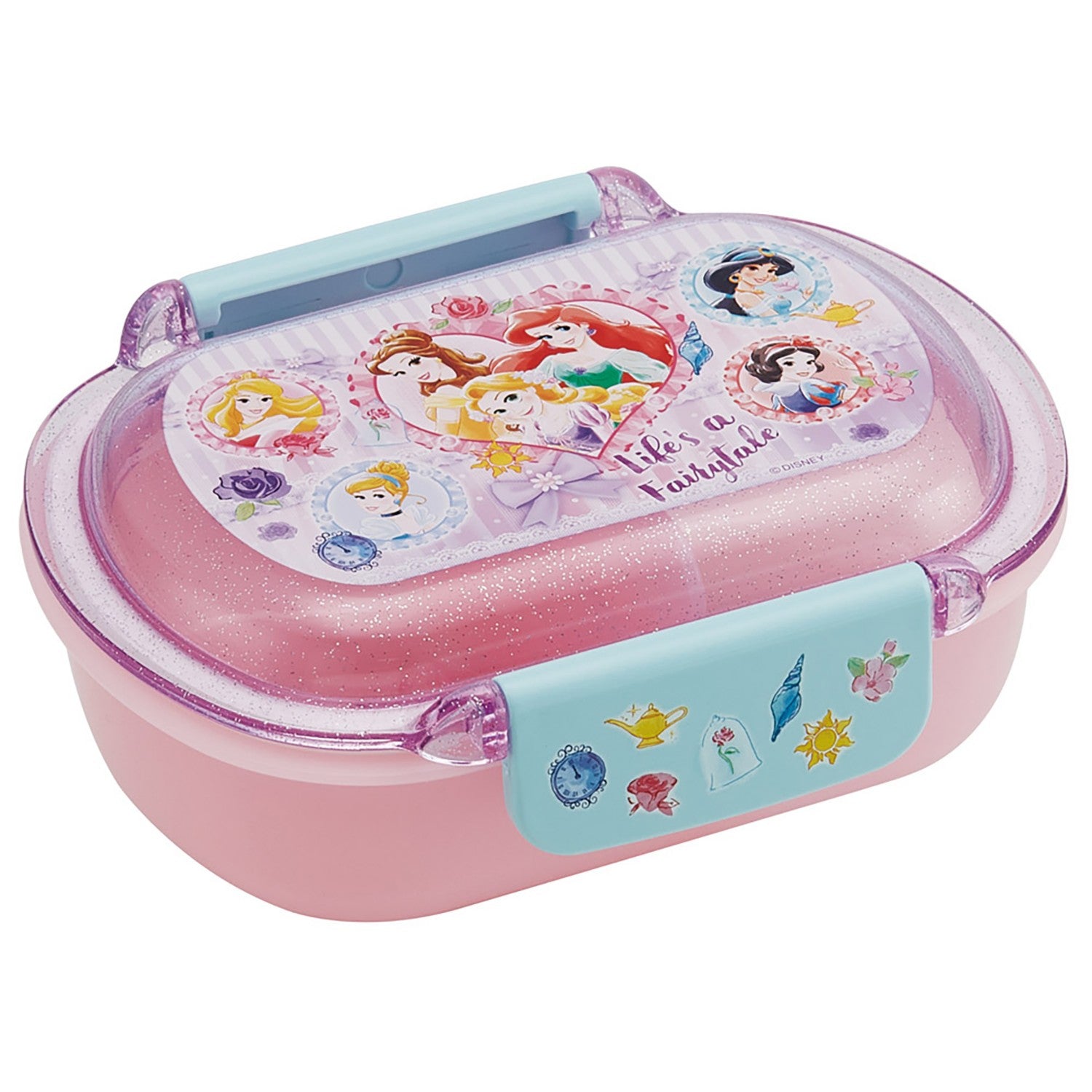 Bento Box, Easy to Wash, Lunch Box, Fluffy Lid for Children, 360ml, Microwave Safe, Dishwasher Safe, Made in Japan, Disney Princess 26, Girls, Skater, QTAF2BA_72410