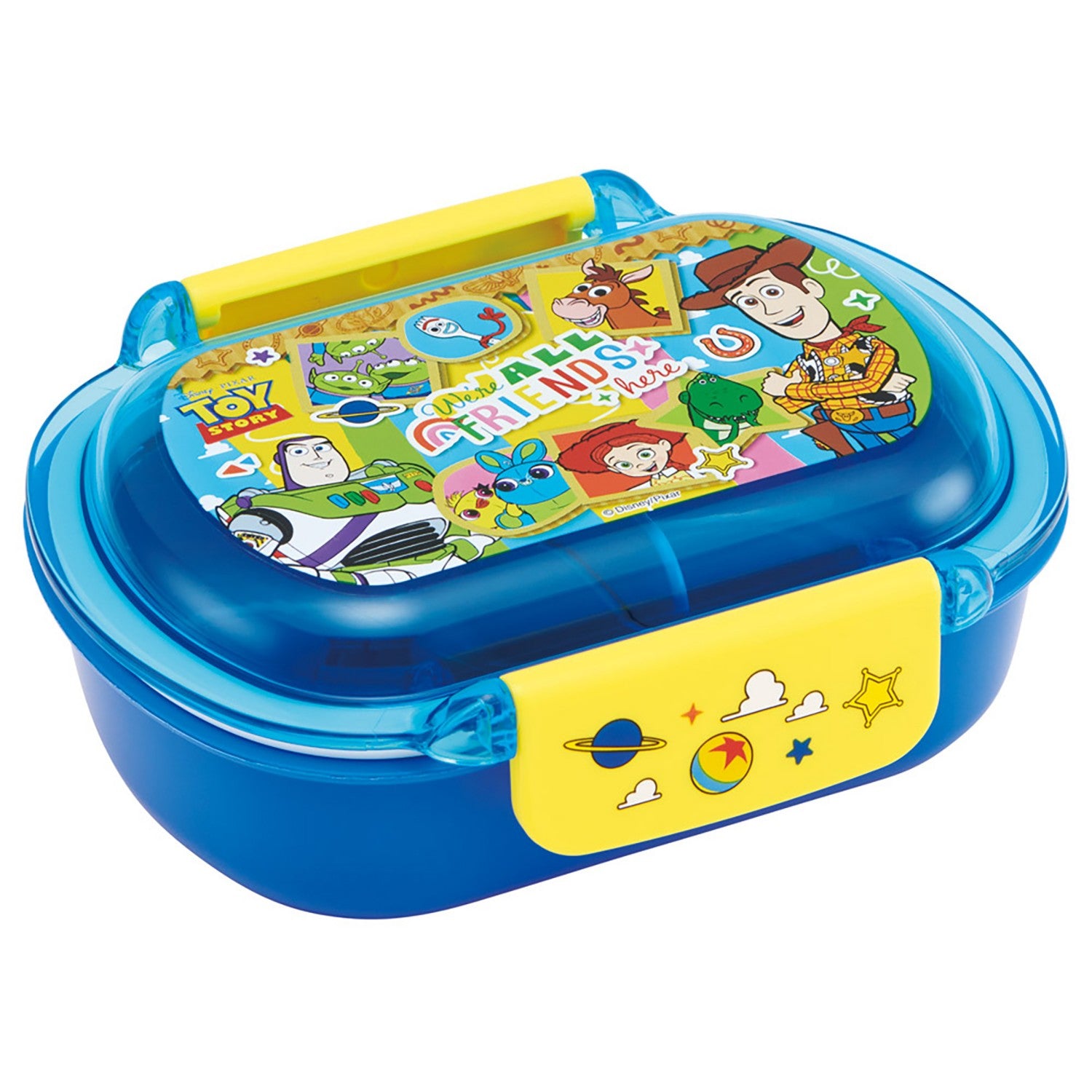 Bento box, easy to wash, lunch box, fluffy lid, for children, 360ml, microwave safe, dishwasher safe, made in Japan, Toy Story 26 Skater_QTAF2BA_72414