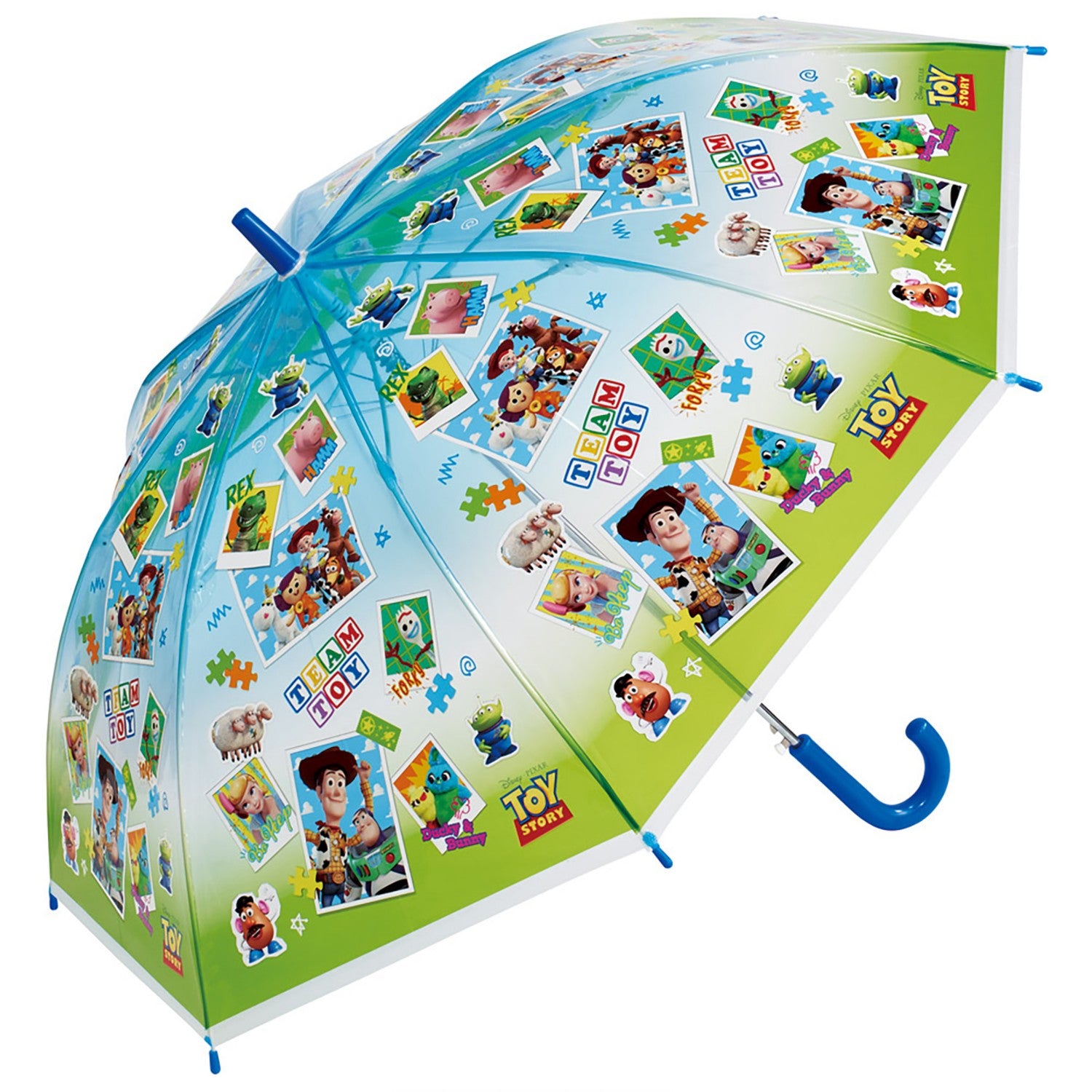 Vinyl Umbrella for Children 55cm Toy Story 3 Boys Girls 9~10 years old 125~135cm One-touch jump type 8 ribs Name tag included Skater_UBV3_72550