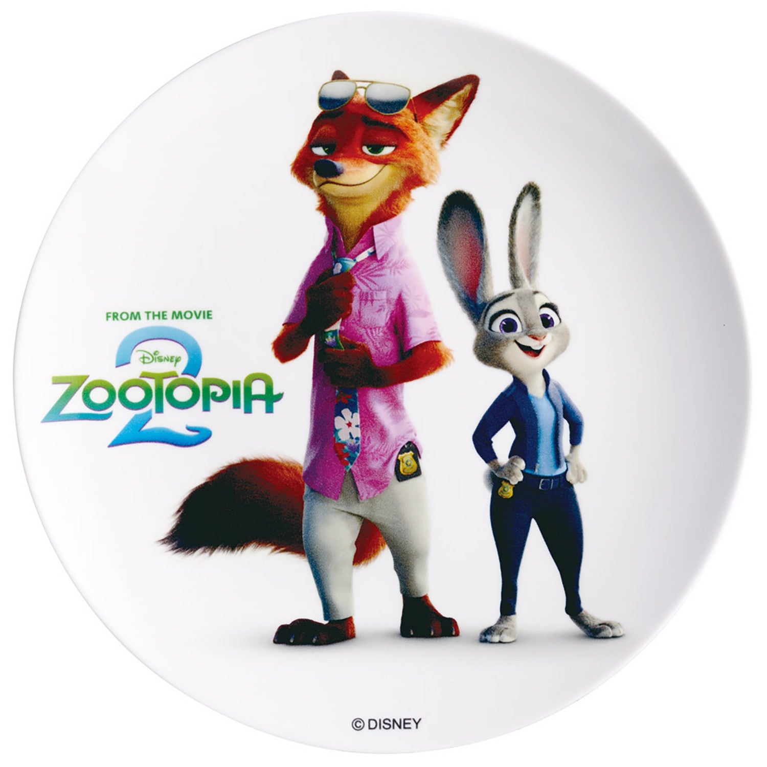 Melamine plate 20cm plate Zootopia 2 skater MPL20P_72888