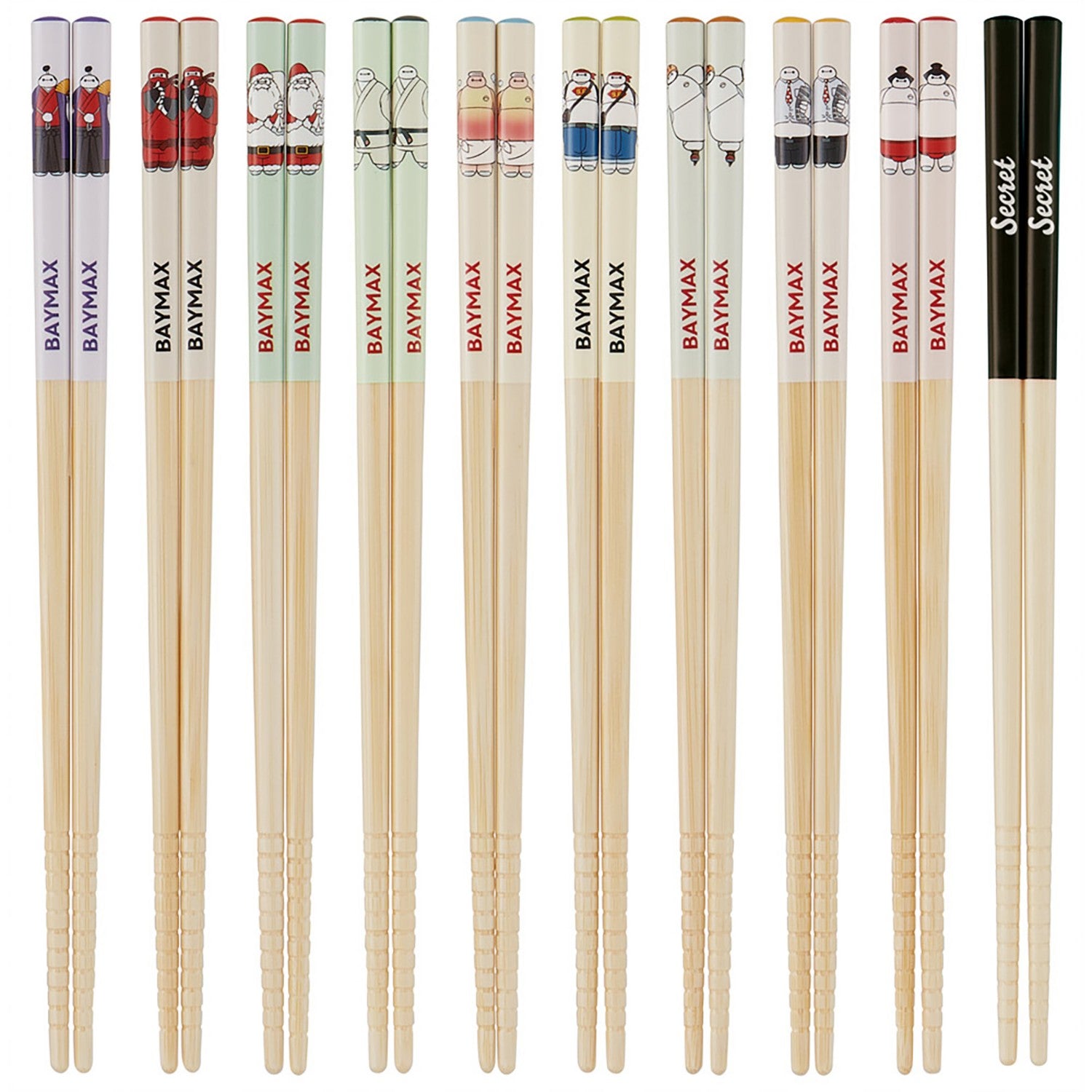 Chopstick blind box 21cm, 10 types, 1 set, dishwasher safe, non-slip processing, made in Japan, Baymax Skater_ANT4JB_73439