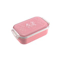 Mickey & Minnie Long Square Lunch Box Sakura Pattern